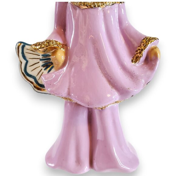 VTG Hollywood Regency Ceramic Figurine Pair Asian Inspired Barbara Willis - Picture 5 of 16